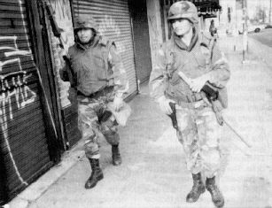 National Guard during the LA Riots